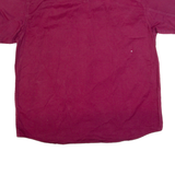 PRIORITY Mens Plain Shirt Maroon 90s XL