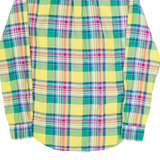 POLO RALPH LAUREN Mens Shirt Yellow Check Long Sleeve S