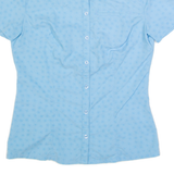 MAMMUT Womens Shirt Blue Crazy Pattern S