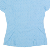 MAMMUT Womens Shirt Blue Crazy Pattern S