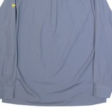 LONSDALE Mens Plain Shirt Grey Long Sleeve L