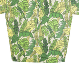 PERSONA Womens Hawaiian Shirt Green Floral 2XL