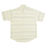 VINCI Mens Shirt Beige 90s Striped L