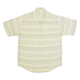 VINCI Mens Shirt Beige 90s Striped L