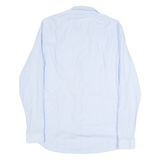 HUGO BOSS Slim Fit Mens Shirt Blue Striped Long Sleeve M