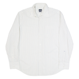 JOOP! Mens Shirt Cream Striped Long Sleeve L