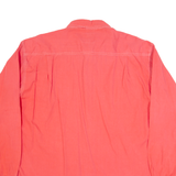 FAR HORIZON Mens Plain Shirt Pink 90s Long Sleeve L