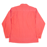 FAR HORIZON Mens Plain Shirt Pink 90s Long Sleeve L