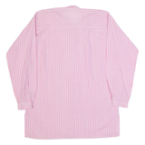 SPENGLER MODE Mens Shirt Pink 90s Striped Long Sleeve M