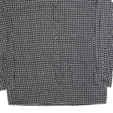 TALK OF THE TOWN Mens Shirt Black 90s Check Long Sleeve L
