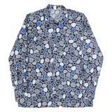 WELTON Mens Shirt Black 90s Spotted Long Sleeve M