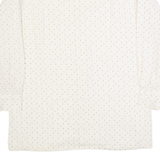 Mens Shirt Cream 90s Striped Long Sleeve M