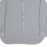 POLO RALPH LAUREN Mens Shirt Black Gingham Long Sleeve L