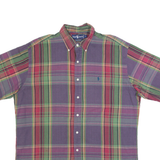 RALPH LAUREN Mens Shirt Purple Check L