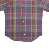 RALPH LAUREN Mens Shirt Purple Check L