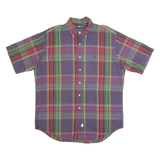 RALPH LAUREN Mens Shirt Purple Check L