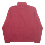 POLO RALPH LAUREN Mens Jumper Red 1/4 Zip Tight Knit M