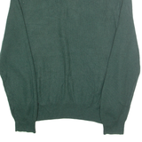 POLO RALPH LAUREN Mens Jumper Green 1/4 Zip Tight Knit XL