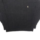 NAUTICA Mens Jumper Black Cable Knit L