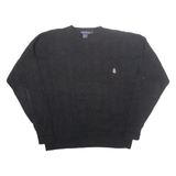 NAUTICA Mens Jumper Black Cable Knit L