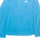 THE NORTH FACE Womens Fleece Blue 1/4 Zip M