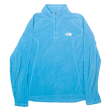 THE NORTH FACE Womens Fleece Blue 1/4 Zip M
