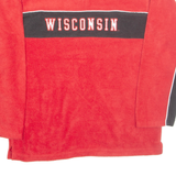 NIKE Wisconsin Badgers Mens Fleece Red 1/4 Zip 2XL