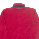 NAUTICA Mens Fleece Red 1/4 Zip M