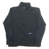 PATAGONIA Womens Fleece Black 1/4 Zip S
