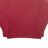POLO RALPH LAUREN Mens Jumper Red Tight Knit XL
