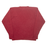 POLO RALPH LAUREN Mens Jumper Red Tight Knit XL