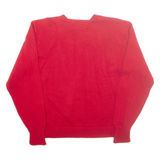 POLO RALPH LAUREN Mens Jumper Red Tight Knit L