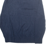 NAUTICA Mens Jumper Blue 1/4 Zip Tight Knit L