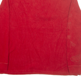 POLO RALPH LAUREN Mens Jumper Red 1/4 Zip Tight Knit XL