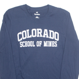 FANATICS Colorado School Of Mines Mens T-Shirt Blue Long Sleeve USA M