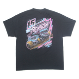 Benson Mens Biker T-Shirt Black XL