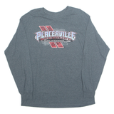 Placerville Speedway Mens T-Shirt Grey Long Sleeve USA L