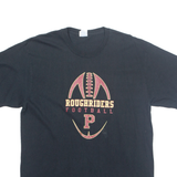 Roughriders Football Mens T-Shirt Black USA L