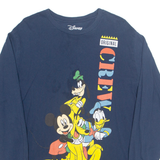 DISNEY Crew Mens T-Shirt Blue Long Sleeve L