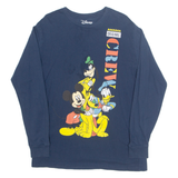 DISNEY Crew Mens T-Shirt Blue Long Sleeve L