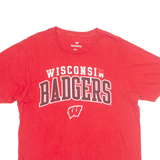 FANATICS Wisconsin Badgers Mens T-Shirt Red USA M