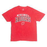 FANATICS Wisconsin Badgers Mens T-Shirt Red USA M