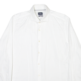 JOOP Mens Plain Shirt White Long Sleeve M