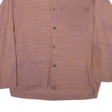 MODAS BAGDAD Mens Plain Shirt Brown Long Sleeve M
