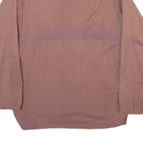 MODAS BAGDAD Mens Plain Shirt Brown Long Sleeve M