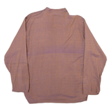 MODAS BAGDAD Mens Plain Shirt Brown Long Sleeve M