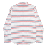 TOMMY HILFIGER Womens Shirt White Striped Long Sleeve UK 10