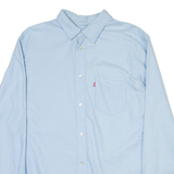 LEVI'S Slim Fit Mens Plain Shirt Blue Long Sleeve S