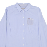 NAPAPIJRI Mens Shirt Blue Check Long Sleeve S