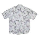 ALESSANDRO MAGNO Mens Shirt Grey Crazy Pattern M